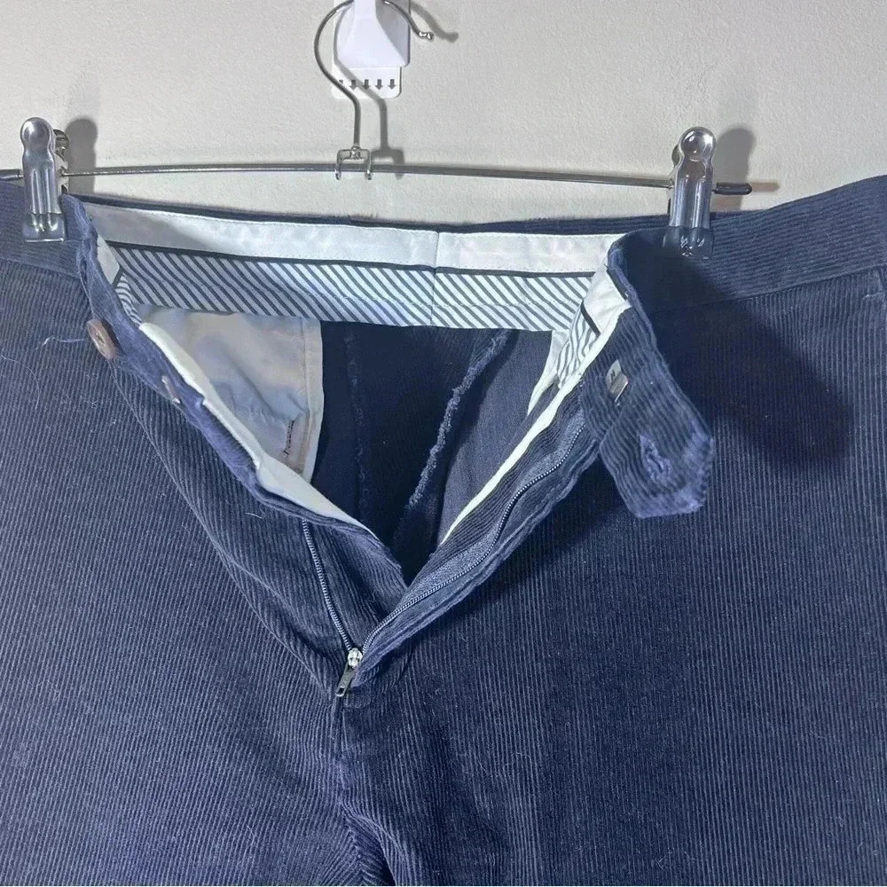 LAUREN RALPH LAUREN corduroy dark blue mans pants size 34 W x 32 L - Picture 3 of 5
